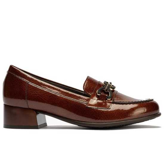JucaZapatos - Pitillos 11635 - CUERO - Mocasín en charol con adorno Cuero