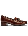JucaZapatos - Pitillos 11635 - CUERO - Mocasín en charol con adorno Cuero