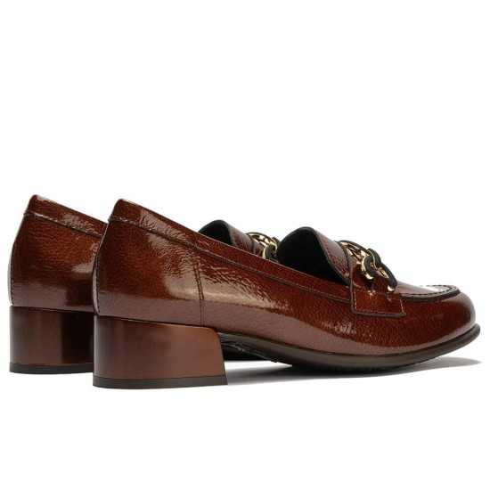 JucaZapatos - Pitillos 11635 - CUERO - Mocasín en charol con adorno Cuero