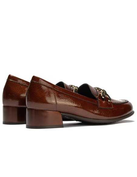 JucaZapatos - Pitillos 11635 - CUERO - Mocasín en charol con adorno Cuero