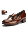 JucaZapatos - Pitillos 11635 - CUERO - Mocasín en charol con adorno Cuero