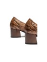 JucaZapatos - Pitillos 11640 - TOPO - Salón serpiente charol con ribete elástico Topo