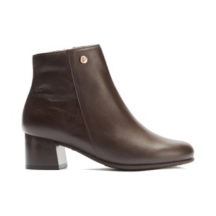 JucaZapatos - Pitillos 20523 - CUERO - Botín chelsea en napa con grano con elástico fantasía y cremallera Cuero