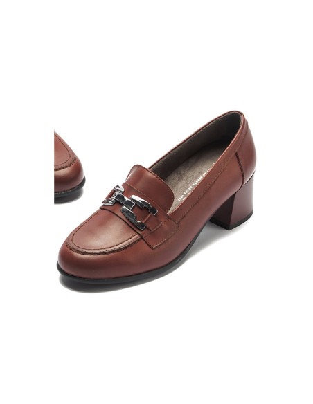 JucaZapatos - Pitillos 11645 - BURDEOS - Mocasín serpiente charol con adorno Burdeos