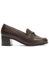 JucaZapatos - Pitillos 11645 - MARRON - Mocasín serpiente charol con adorno Marrón