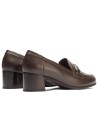 JucaZapatos - Pitillos 11645 - MARRON - Mocasín serpiente charol con adorno Marrón