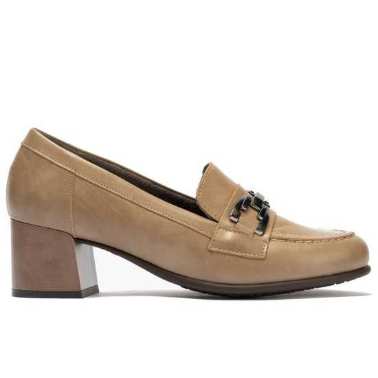 JucaZapatos - Pitillos 11645 - TOPO - Mocasín serpiente charol con adorno Topo