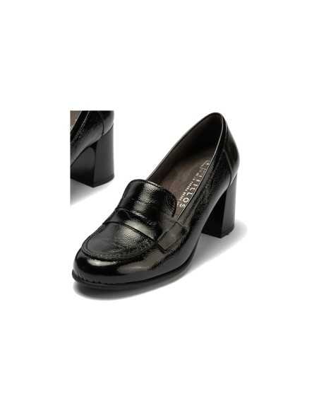 JucaZapatos - Pitillos 11650 - NEGRO - Mocasín antifaz en charol Negro