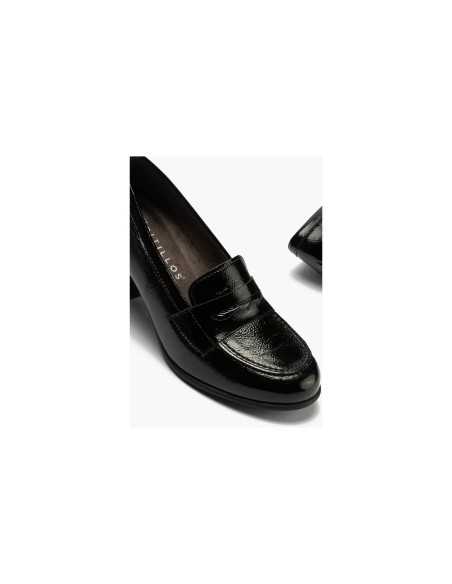 JucaZapatos - Pitillos 11650 - NEGRO - Mocasín antifaz en charol Negro