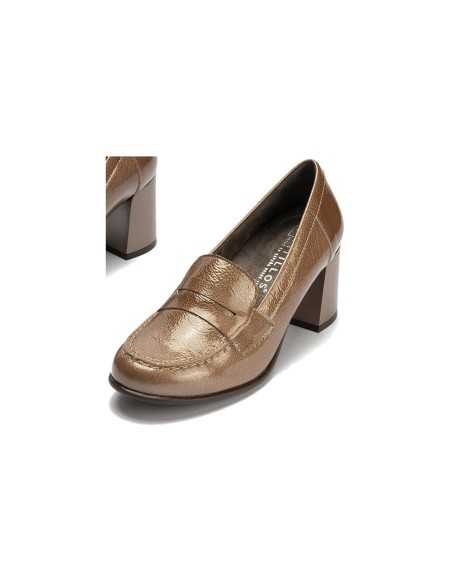 JucaZapatos - Pitillos 11650 - TOPO - Mocasín antifaz en charol Topo