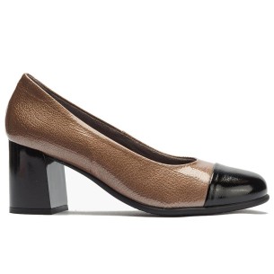 JucaZapatos - Pitillos 11191 - NEGRO - Zapato de salón destalonado con tacón alto, punta fina y detalle de lazo Negro