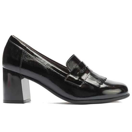 JucaZapatos - Pitillos 11654 - NEGRO - Mocasín antifaz flecos charol Negro