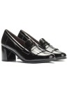 JucaZapatos - Pitillos 11654 - NEGRO - Mocasín antifaz flecos charol Negro