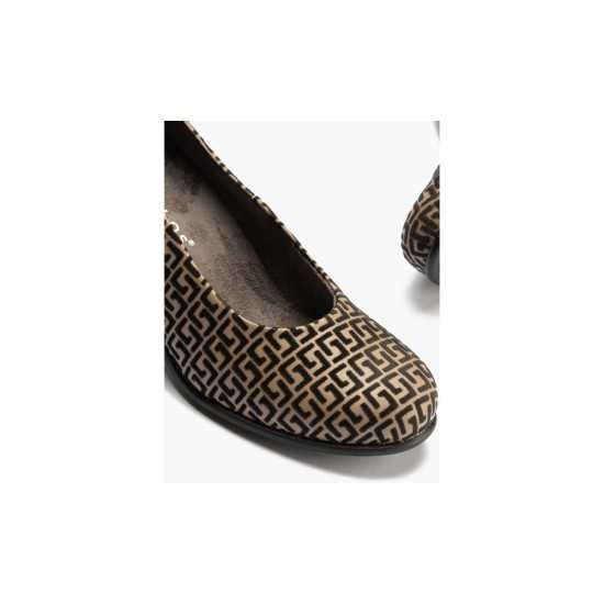JucaZapatos - Pitillos 11655 - TOPO - Salon con Piel Fantasia Topo