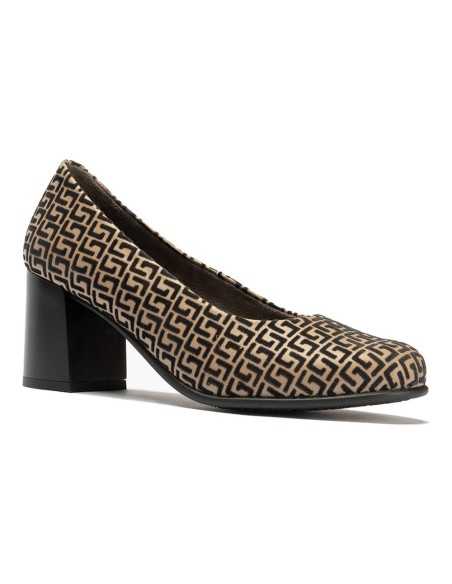 JucaZapatos - Pitillos 11655 - TOPO - Salon con Piel Fantasia Topo