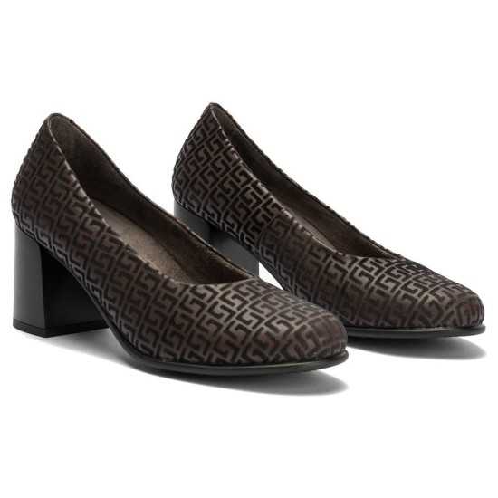 JucaZapatos - Pitillos 11655 - MARRON - Salon con Piel Fantasia Marrón