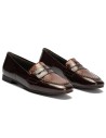 JucaZapatos - Pitillos 11663 - MARRON/CUERO - Mocasín antifaz combinado en charol bicolor Marrón-Cuero