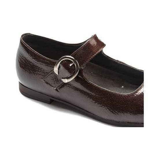 JucaZapatos - Pitillos 11664 - MARRON - Mercedes en charol con velcro Marrón