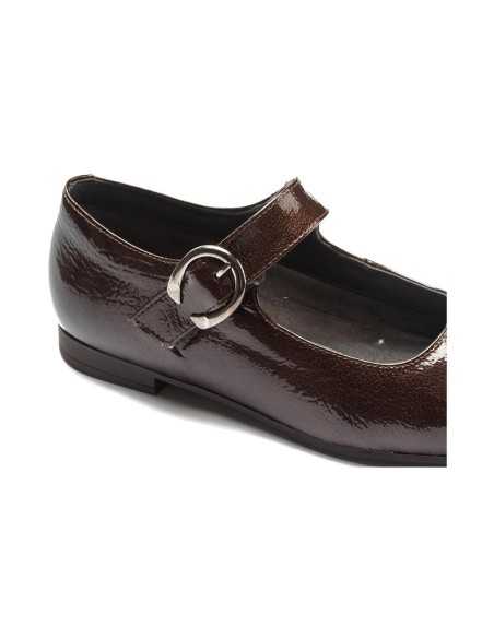 JucaZapatos - Pitillos 11664 - MARRON - Mercedes en charol con velcro Marrón