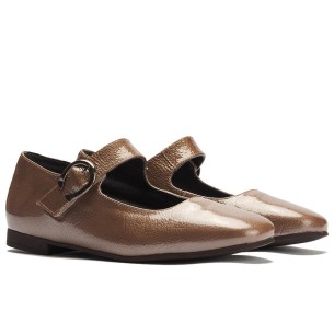 JucaZapatos - Pitillos 11170 - NUDE - Bailarina con tacón bajo y punta fina Nude 2