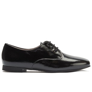 JucaZapatos - Pitillos 11124 - NEGRO - Zapato salón destalonado con adorno y tacón bajo, con punta redonda Negro
