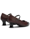 JucaZapatos - Pitillos 11684 - NEGRO/BURDEOS - Mercedes puntera combinado charol con fantasía Negro-Burdeos