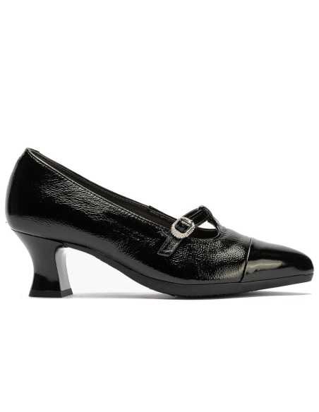JucaZapatos - Pitillos 11685 - NEGRO - Gilda baja en charol Negro