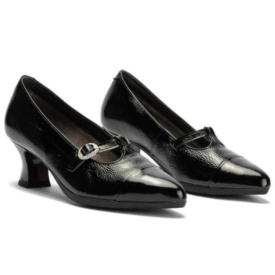 JucaZapatos - Pitillos 11685 - NEGRO - Gilda baja en charol Negro