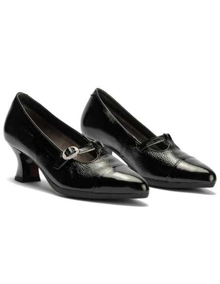 JucaZapatos - Pitillos 11685 - NEGRO - Gilda baja en charol Negro
