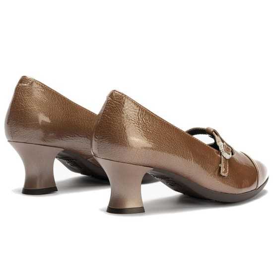 JucaZapatos - Pitillos 11685 - TOPO - Gilda baja en charol Topo