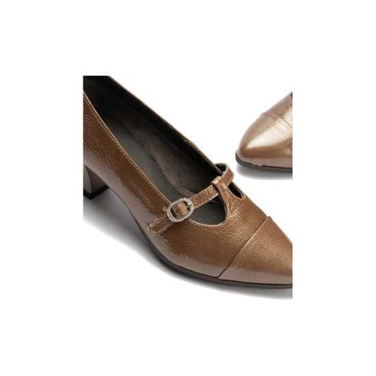 JucaZapatos - Pitillos 11685 - TOPO - Gilda baja en charol Topo