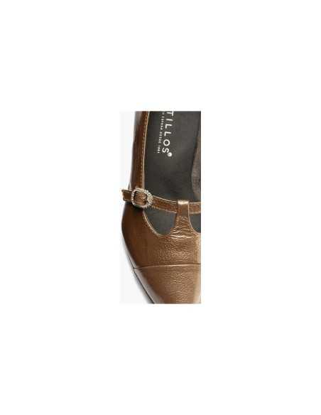 JucaZapatos - Pitillos 11685 - TOPO - Gilda baja en charol Topo