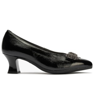 JucaZapatos - Pitillos 10333 - ORO - Blucher con picados mujer con velcro en piel fantasía ORO
