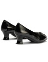 JucaZapatos - Pitillos 11686 - NEGRO - Salón pico en charol con detalle lazo Negro