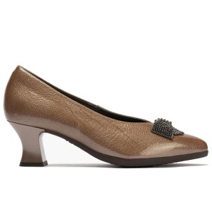 JucaZapatos - Pitillos 11686 - NEGRO - Salón pico en charol con detalle lazo Negro