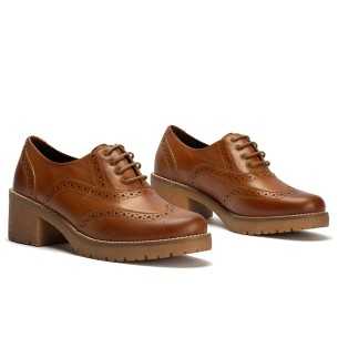 JucaZapatos - Pitillos 100 - CUERO - Zapato de Salón Mujer Tacón Alto con Tapas Marrón Claro 2