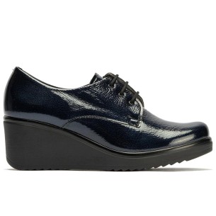 JucaZapatos - Pitillos 11073 - ORO - Salón con elásticos y cuña en piel fantasía, en tonos metalizados Oro