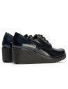 JucaZapatos - Pitillos 20231 - MARINO - Blucher en Charol con cordones de mujer color marino