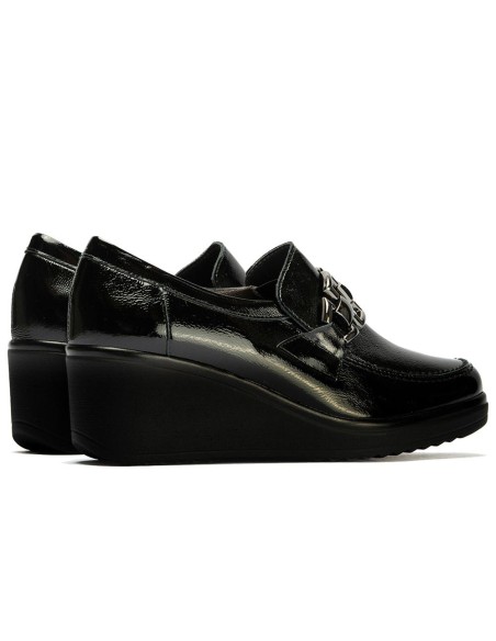 JucaZapatos - Pitillos 20232 - NEGRO - Abotinado en Charol de mujer color negro