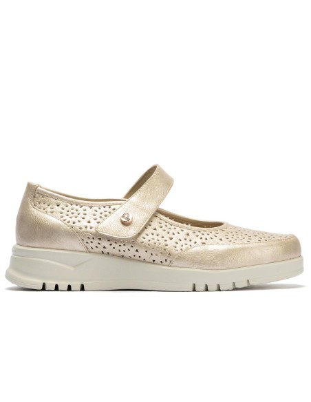 JucaZapatos - Pitillos 20300 - ORO - Zapato mercedes con velcro Oro