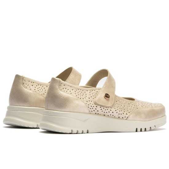 JucaZapatos - Pitillos 20300 - ORO - Zapato mercedes con velcro Oro
