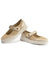JucaZapatos - Pitillos 20302 - ORO - Zapato mercedes con velcro Oro