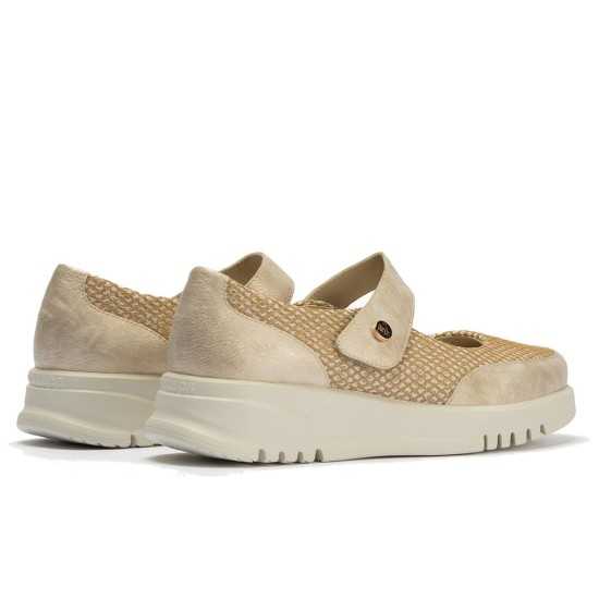 JucaZapatos - Pitillos 20302 - ORO - Zapato mercedes con velcro Oro
