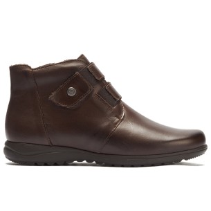 JucaZapatos - Pitillos 11536 - MARRON - Botín con cremallera combinado napa con charol Marrón