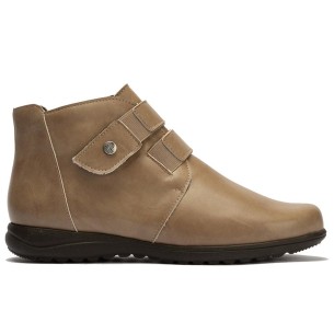 JucaZapatos - Pitillos 20513 - CUERO - Botín safari en napa con velcro y cremallera Cuero