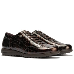 JucaZapatos - Pitillos 11603 - NEGRO - Deportivo combinado serraje, napa con grano y laminado con cordón elástico Negro 2