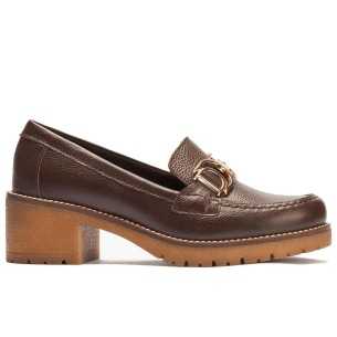 JucaZapatos - Pitillos 10482 - GLACIAL - Mocasin con adorno metal mujer en piel napa BLANCO