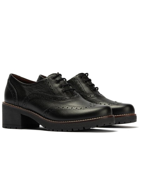 JucaZapatos - Pitillos 20521 - NEGRO - Inglés en napa con grano con picados Negro