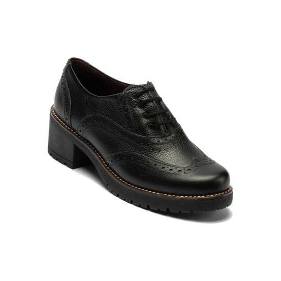 JucaZapatos - Pitillos 20521 - NEGRO - Inglés en napa con grano con picados Negro