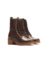 JucaZapatos - Pitillos 20524 - MARRON - Botín militar en napa con grano con cremallera Marrón